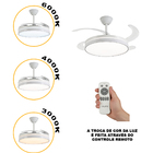 Ventilador de Teto Plafon com Controle Remoto Led Air Blow Pá