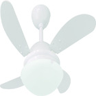 Ventilador De Teto Plus Mini Infinity 4 Pás Brancas Mdf (1019