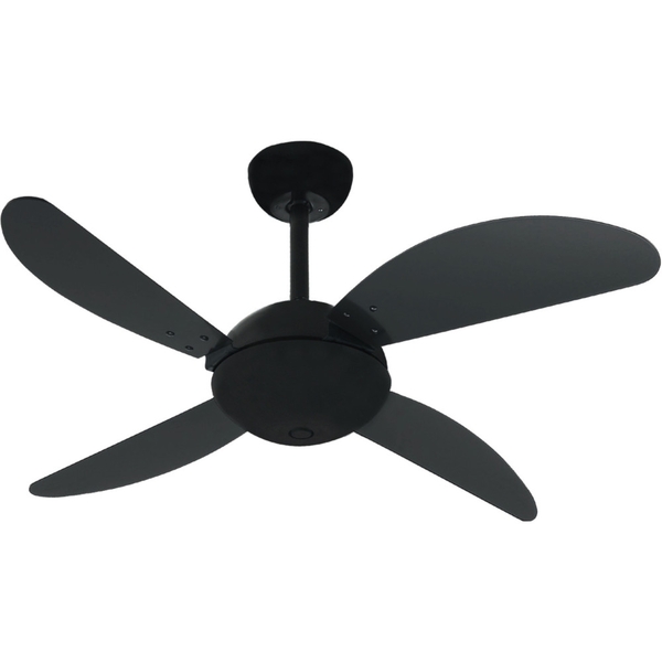 Ventilador de Teto Preto 4 Pás Nero Fly Office Pt 220V