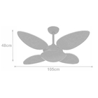 Ventilador De Teto Prince Premium Natural 220v