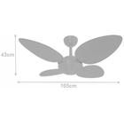 Ventilador De Teto Prince Premium Natural 220v