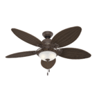 Ventilador De Teto Residencial Caribbean Breeze Vime Marrom H