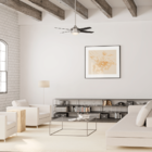 Ventilador De Teto Residencial Sonic Níquel Escovado Hunter F