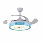 Ventilador De Teto Retrátil Infantil Led Bluetooth Gato