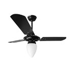Ventilador De Teto Rico 150w E 180w Preto Pás Pretas Ventex 2