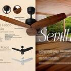 Ventilador De Teto Sevilha Preto Fosco 130w 127v Tron