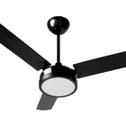 Ventilador De Teto Silencioso Potente 3 Pás Citrino Led Preto