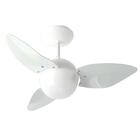Ventilador De Teto Smart Branco 3 Pás Com Luminária Aliseu 11