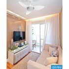 Ventilador De Teto Smart Branco 3 Pás Com Luminária Aliseu 11