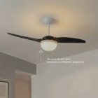 Ventilador de Teto Spirit 202 2 Pás 111 cm Preto 220V