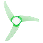Ventilador De Teto Spirit 303 Verde Neon LED Controle Remoto