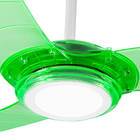 Ventilador De Teto Spirit 303 Verde Neon LED Controle Remoto