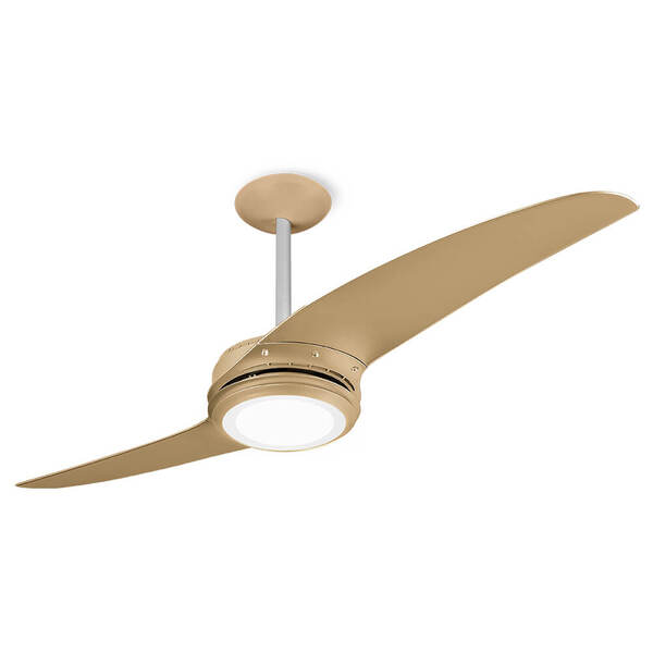 Ventilador De Teto Spirit  wind 203 Titanium Ouro Controle Re