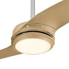 Ventilador De Teto Spirit wind 203 Titanium Ouro Led Amarelo