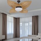 Ventilador De Teto Texturizado Vidro Fechado Dunamis Pá Rádic