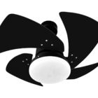 Ventilador De Teto Tornado 4 Pás Preto 110v + Controle Rem.