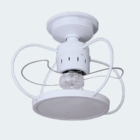 Ventilador De Teto Treviso Buzios Branco C/ Controle Remoto B