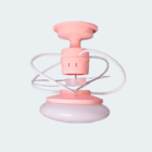 Ventilador De Teto Treviso Cartoon Rosa C/ Controle Remoto