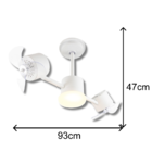 Ventilador De Teto Treviso Infinit Led Branco Bivolt