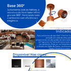 Ventilador De Teto Treviso Infinit Led Cobre Bivolt