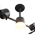 Ventilador De Teto Treviso Infinit Led Preto Bivolt