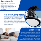 Ventilador De Teto Treviso Preto Fosco Confort Led Bivolt