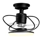 Ventilador De Teto Treviso Preto Fosco Elegance Led Ctrl Rem