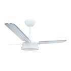 Ventilador De Teto Tron Citrino Led 3 Pás Branco / Transparen