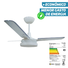 Ventilador De Teto Tron Citrino Led 3 Pás Branco / Transparen
