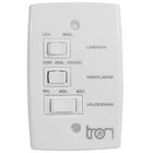 Ventilador De Teto Tron Marbela 3 Pás Branco / Verniz