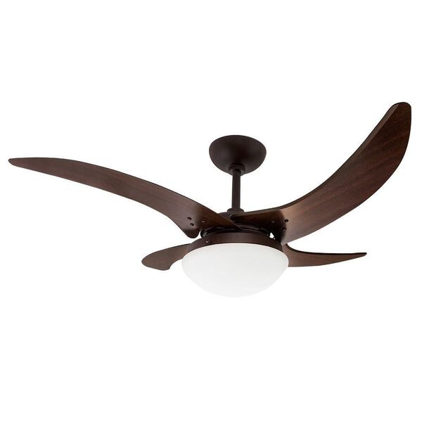 Ventilador De Teto Tron Mareiro Marrom Café 4 Pás Tabaco 127v