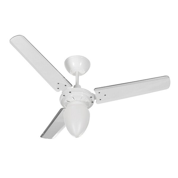 Ventilador De Teto Tron Tramontana 3 Pás Branco / Transparente