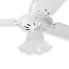Ventilador De Teto Tulipa Branco Loren Sid Com Controle Remot