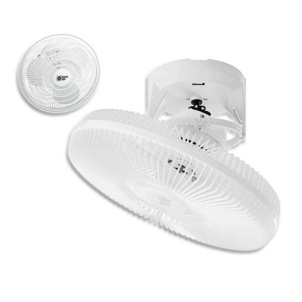 Ventilador De Teto Turbo Orbital 360 Loren Sid 40cm Branco Bi