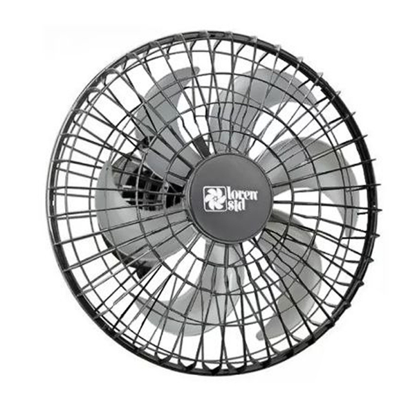 Ventilador De Teto Turbo Orbital Giro 360° 50cm Preto Bivolt