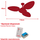 Ventilador De Teto Turbo Silencioso 3 Pás Tabaco Ventax 220v