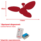 Ventilador De Teto Turbo Varanda Cozinha 3 Pás Ventax 220v