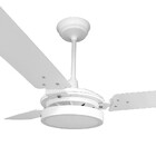 Ventilador De Teto Valen Led 18w Branco Pás Brancas Ventex -