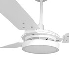Ventilador De Teto Valen Led 18w Branco Pás Brancas Ventex -