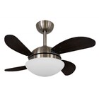 Ventilador De Teto Vd28 Mini Fly Bronze 4pás Mdf Tabaco 220v