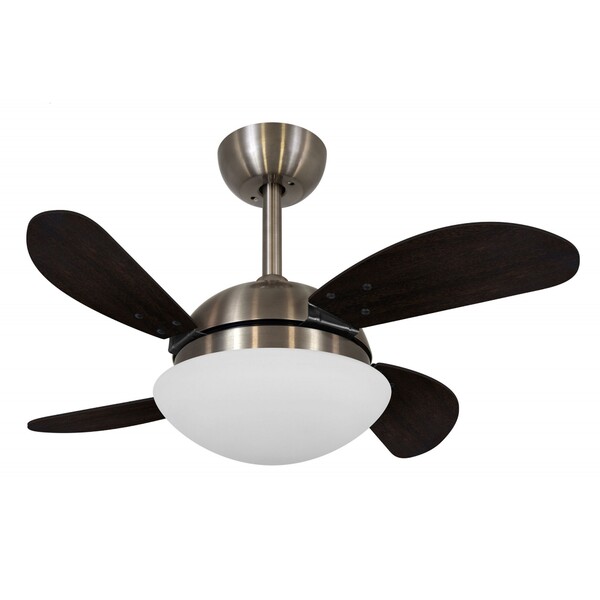 Ventilador De Teto Vd28 Mini Fly Bronze 4pás Mdf Tabaco 220v