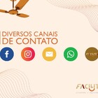 Ventilador De Teto Vd28 Mini Fly Bronze 4pás Mdf Tabaco 220v