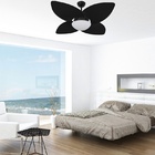 Ventilador De Teto Vd42 Dunamis Preto 4pás Mdf 110v+controle