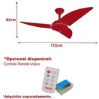 Ventilador de Teto Ventax Office 3 Pás - 220v