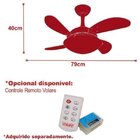 Ventilador de Teto Ventax Uno Mini 4 Pás-127v