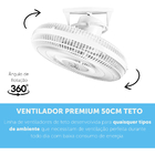 Ventilador De Teto Venti-delta 360° Oscilante 50cm Bivolt Bra
