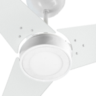 Ventilador De Teto Venti-delta Fit Led 3 Pás Branco 6000k Luz