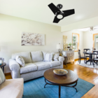 Ventilador De Teto Venti-delta Fit Led 3 Pás Preto 6000k Luz