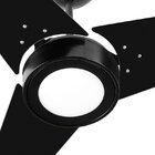 Ventilador De Teto Venti-delta Fit Led Com 3 Pás Preto 127v