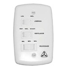 Ventilador De Teto Venti-delta New Cristal Led Com 3 Pás Bran